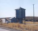 Surviving steel water tower west of Laramie Wyoming